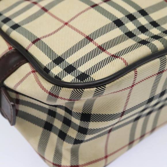 BURBERRY Nova Check Hand Bag Nylon Black Beige Auth yk13499 - Picture 15 of 16